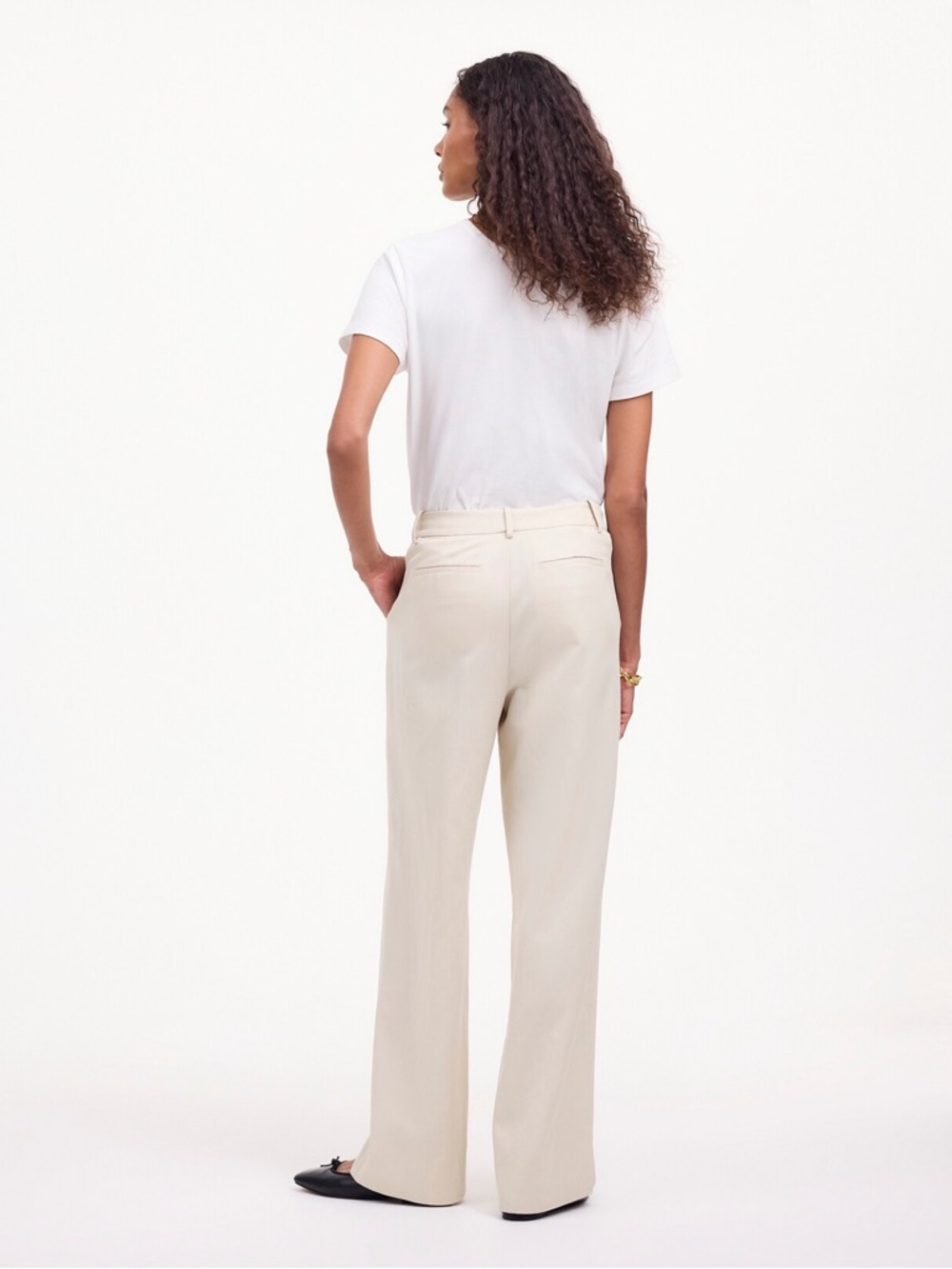 Madewell Slouchy Straight Pleated Pants - Picture 2 of 9